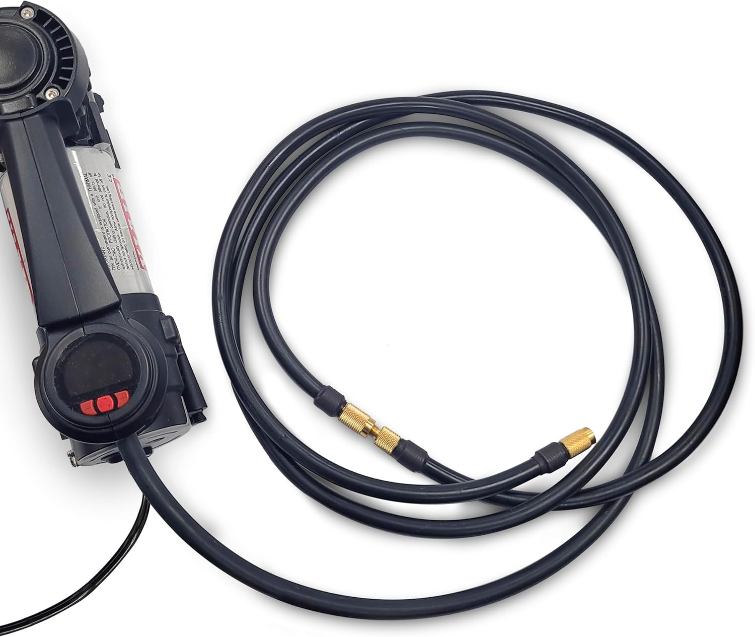 00016 6 Portable Compressor Air Extension Hose Black gallery
