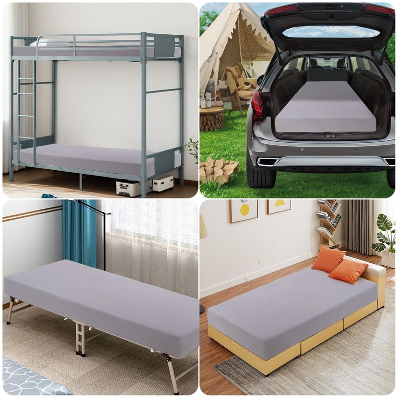 Cot Sheets 31" x 75", 4 Piece Cot Sheet Set, Fitted for Narrow Twin Mattress/... gallery