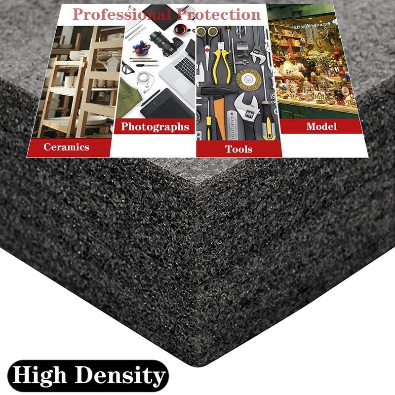 2 Pcs Polyurethane Foam Sheet - 15.5x11.5x1 Inch High Density Cuttable Foam I... gallery