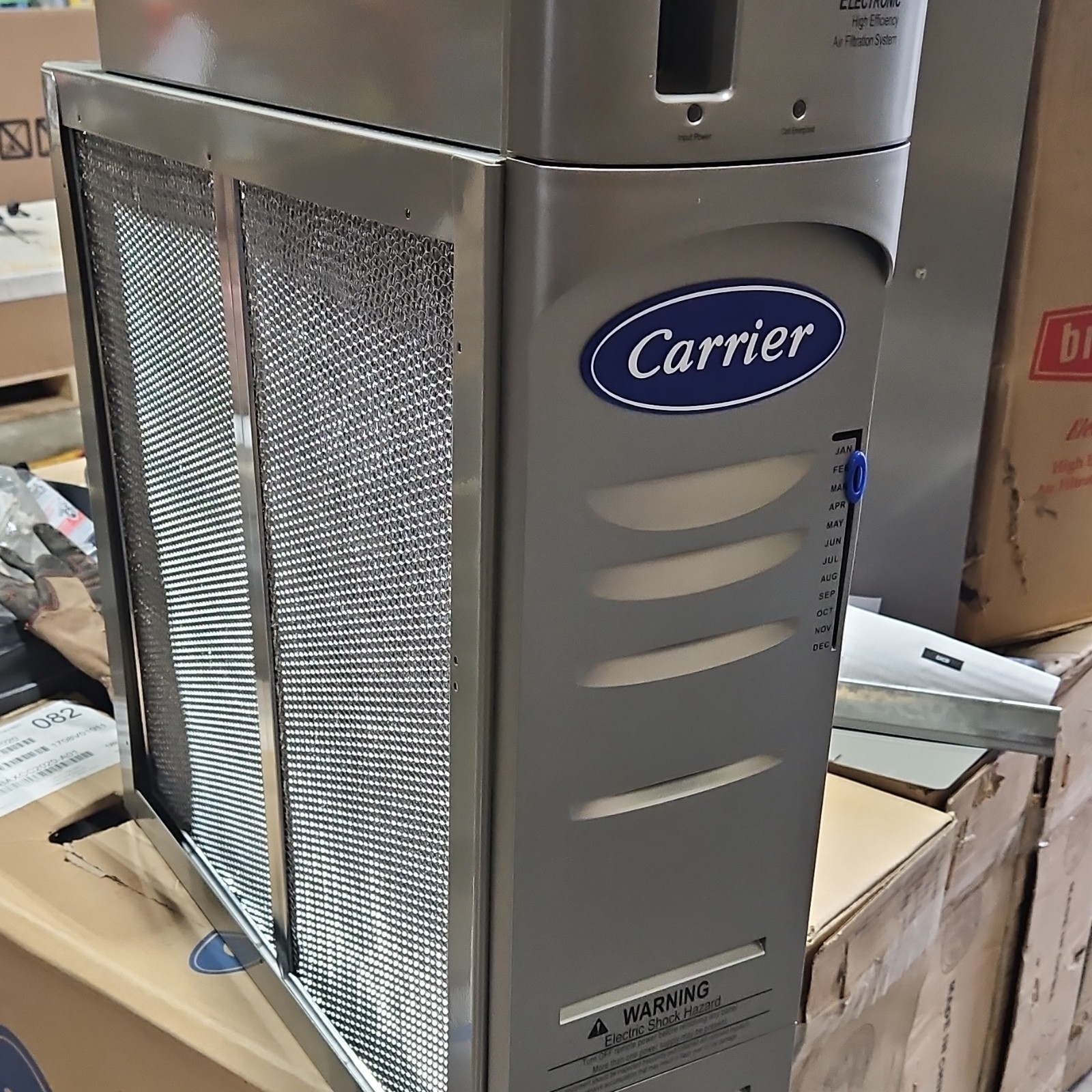 Carrier Electronic High Efficiency Electrostatic Console Air Purifier Silver gallery