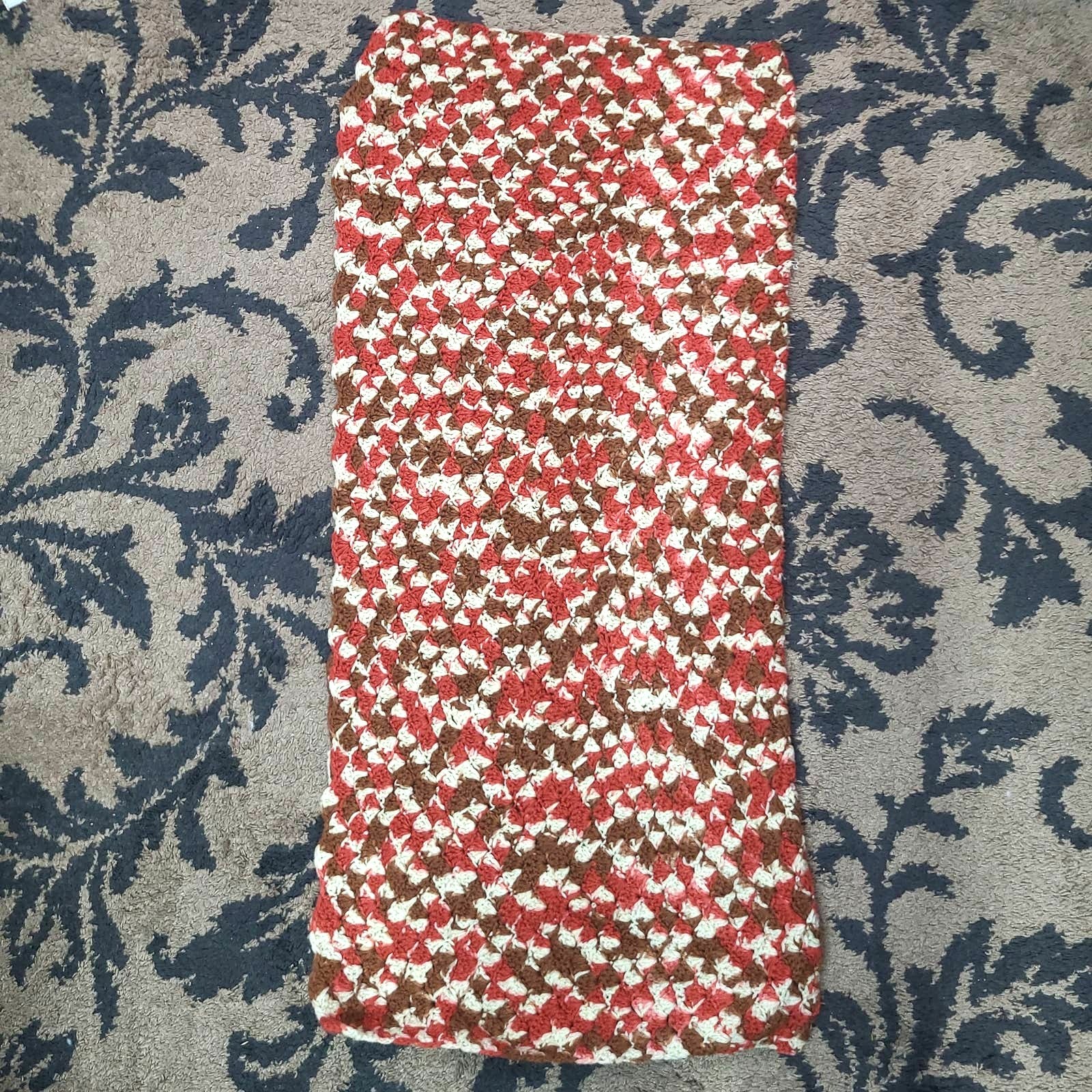Handmade Crochet Afghan Multi-color gallery