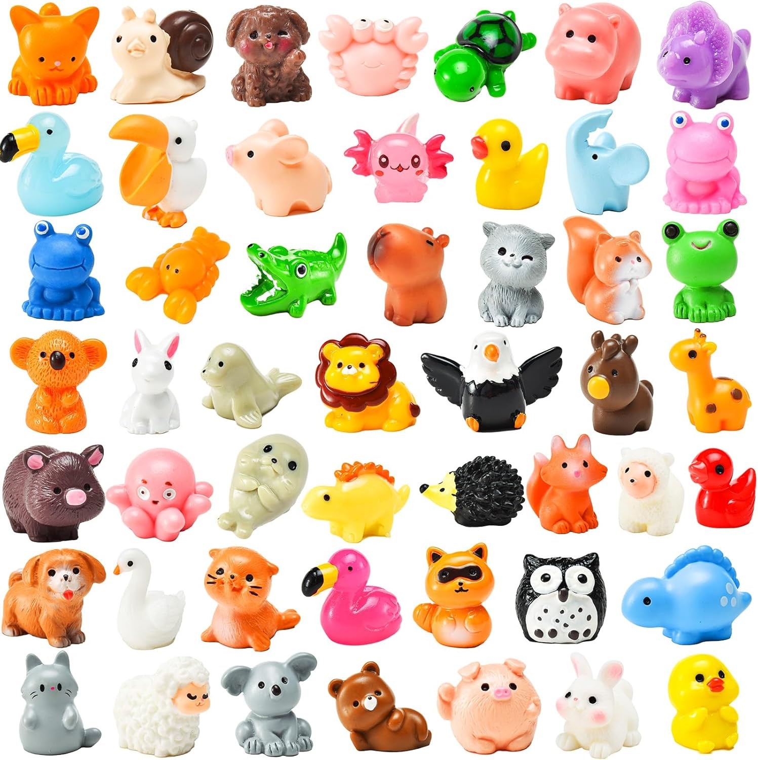 50 Pcs Mini Resin Animal Tiny Resin Animals Figurines Bulk Miniature Little to.. gallery