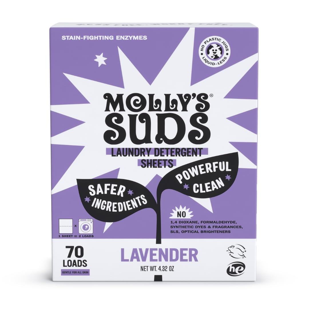 Molly’s Suds Laundry Detergent Sheets | Gentle on Sensitive Skin, Powerful Bi... gallery