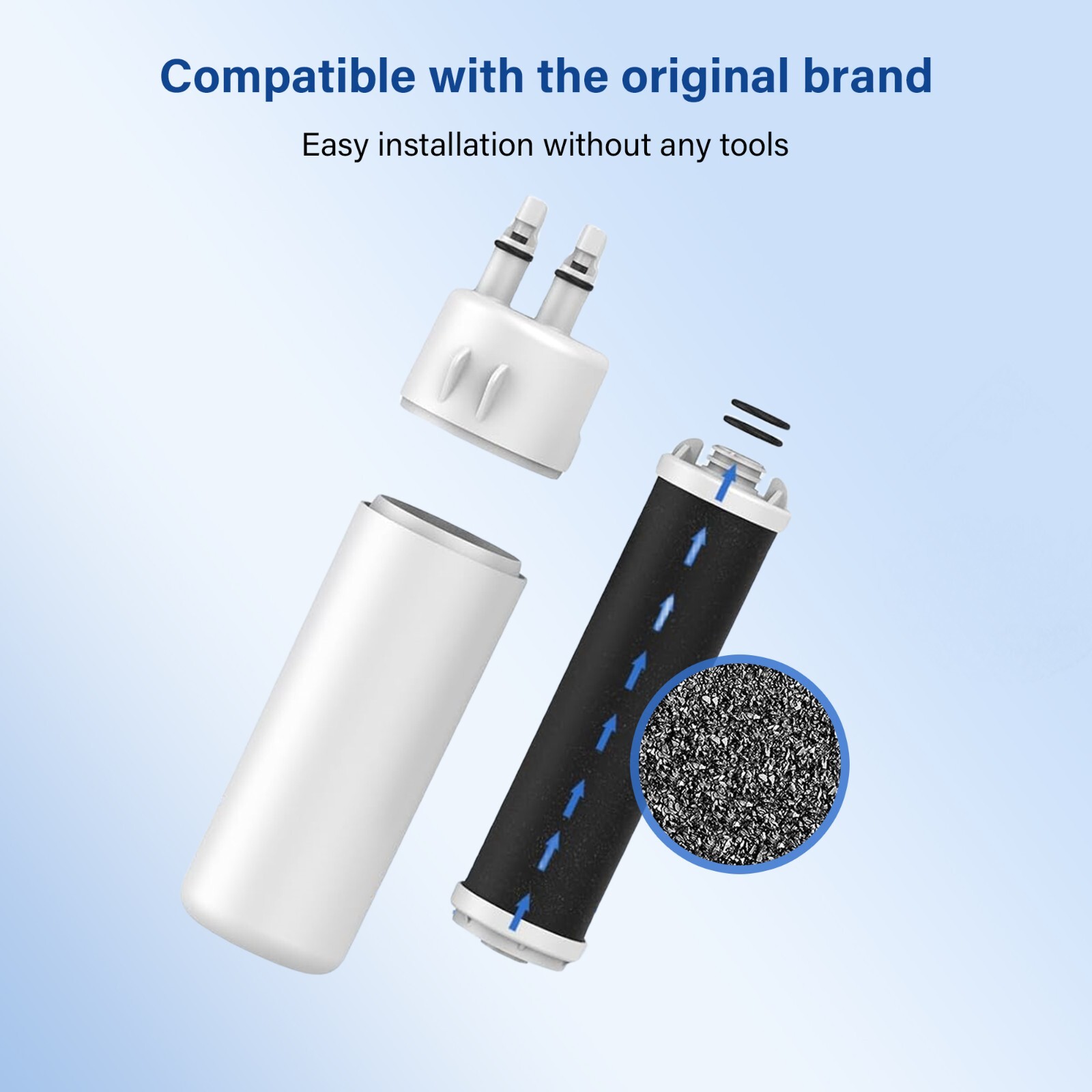 2 Pck Fridge Filter - EDR1RXD1, W10295370A, Filter 1, 46-9081, 46-9930, KAD1RXD1 gallery