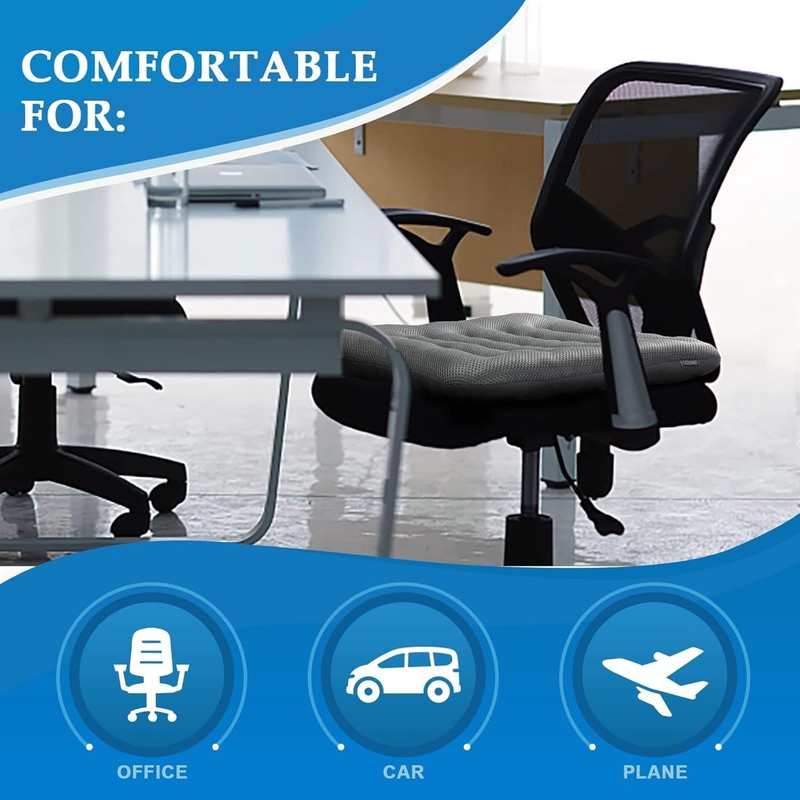 Excellent Support Effect Office Chair Cushion 1 Pack, Luxury Air Mesh Breatha... gallery
