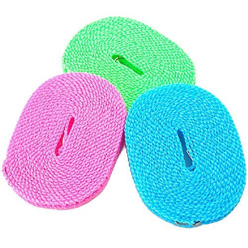 2 PCS Clotheslines 16.4ft Portable Windproof Clothesline for Outdoor Indoor Home gallery