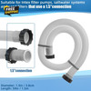 1.5" Pool Pump Hose for Coleman Intex, 1.5 Inch Hoses for above Ground Pools gallery