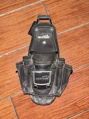 MELOTOUGH Tool Pouch Fabric Black Multi-Pocket Holster Single Item Organizer