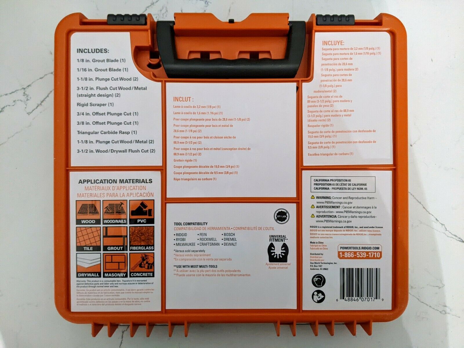 New Ridgid AC24J14 - 14-Piece Oscillating Multi-Tool Blade Accessory Kit gallery