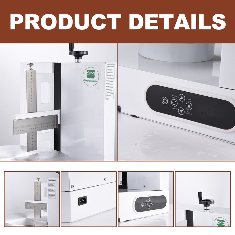 4-12" Cake Cream Decorating Machine Cake Spreading Frosting Smearing Machine gallery