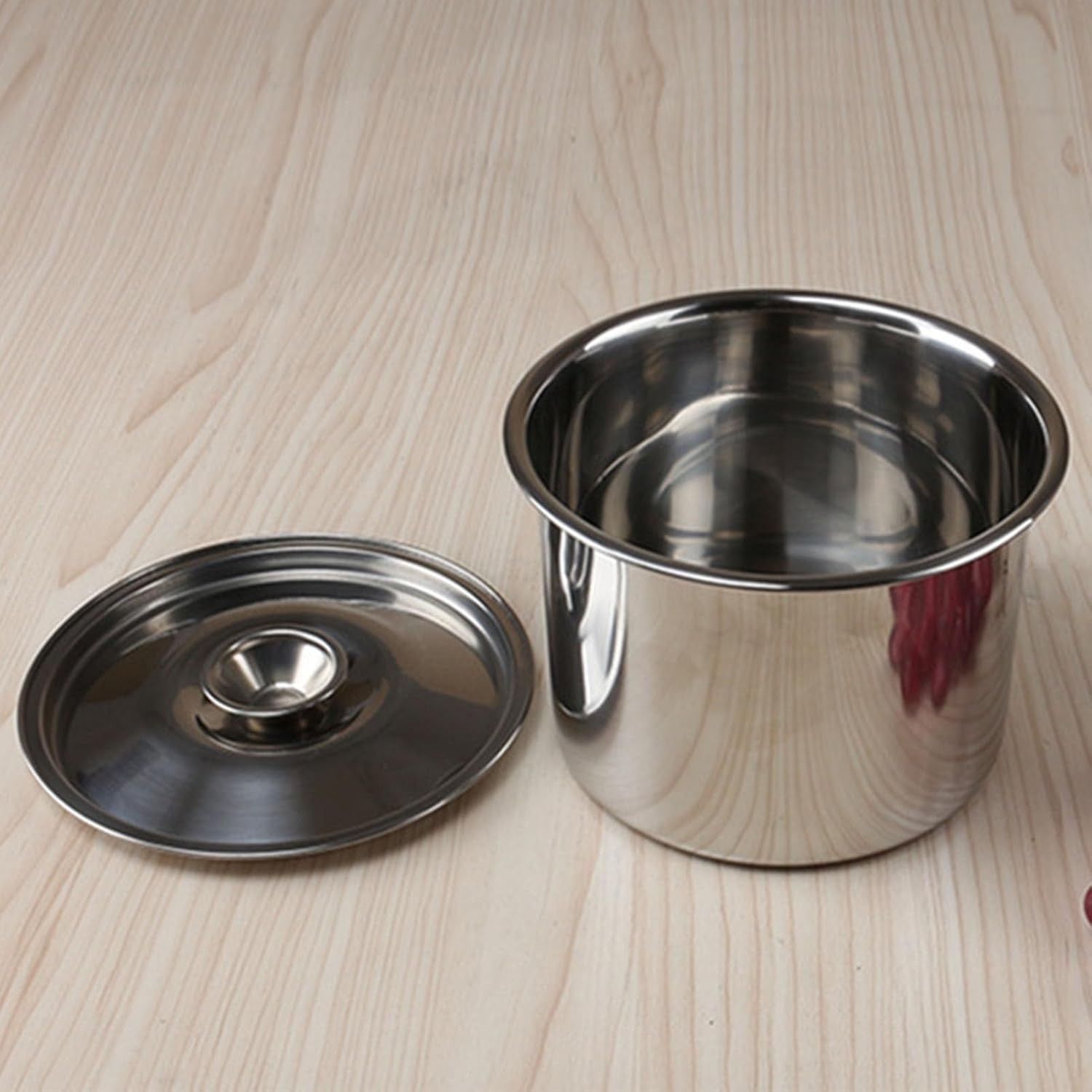 Stockpot Stainless Steel Strong Material 1.2L with Lid for Seasoning Soup Pot, gallery