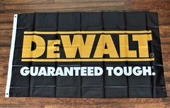 DeWalt Tools Banner Flag 3×5 Hardware Store Tool Work Shop Machinery Mechanic