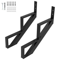 Steel Stair Step Riser2 Pack, 2 Step Stair Stringers for Deck, Sturdy Steel S…