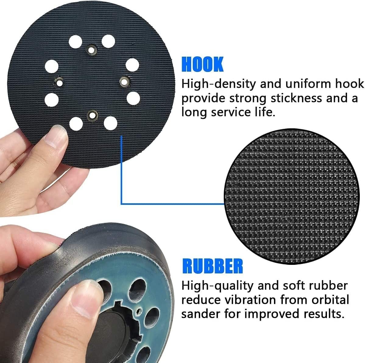 5 Inch Replacement Sander Pad CRAFTSMAN CMCW220B & CMEW231 - 5" 8 ( 1 pack ).... gallery