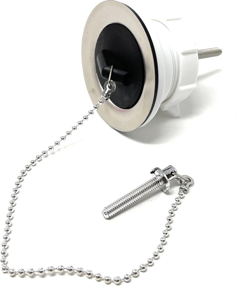 Sink Drain Assembly with Drain Stopper, 1-1/2 inch Metal and Plastic