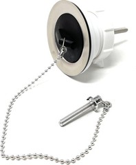 Sink Drain Assembly with Drain Stopper, 1-1/2 inch Metal and Plastic
