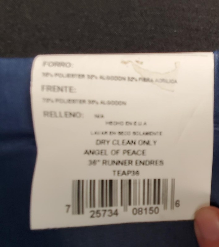 Carol Endres Signed Tapestry Table Runner 33 Inches X 12 Inches - Angels W/Peace gallery