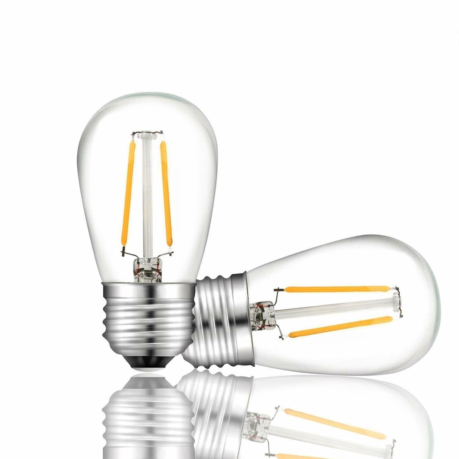 2W Clear S14 LED Bulbs Plastic Shatterproof For String Light Bulbs Replacement gallery