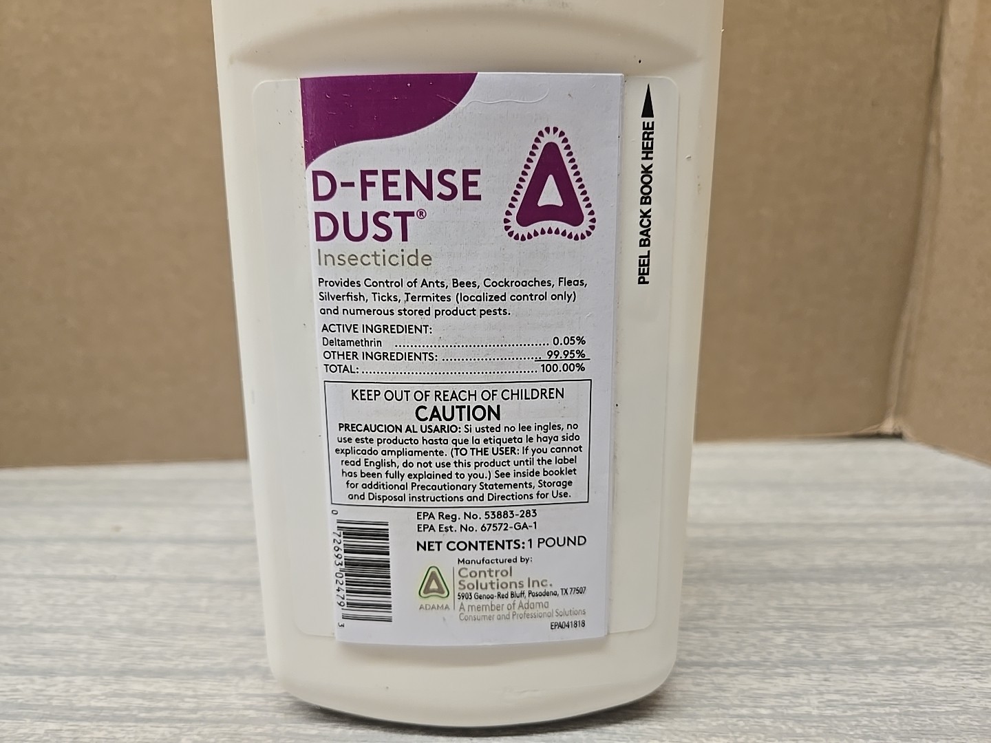 Control Solutions D-Fense Dust Insecticide- 1 Pound Bottle gallery