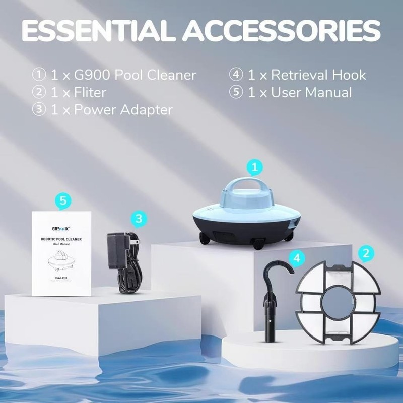 Seauto UFO Smart Robotic Pool Vacuum Cleaner Debris Removal For All Pools gallery