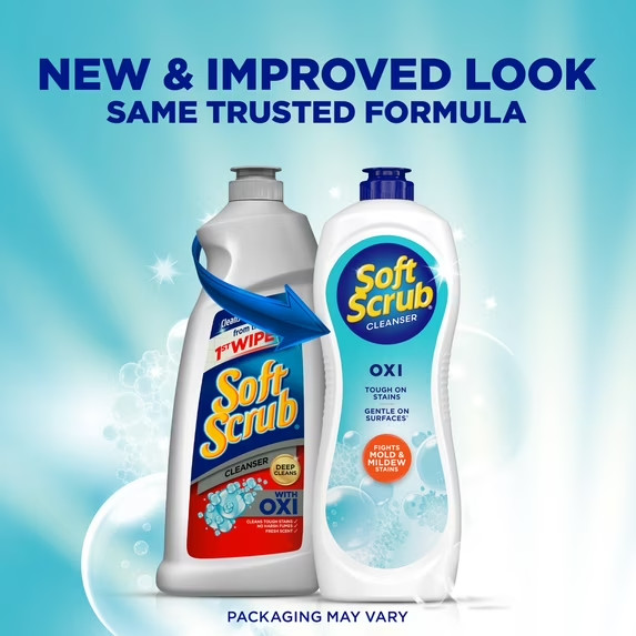 (2 Pack) Soft Scrub Multi-Purpose Cleanser with OXI, Surface Cleaner, 24 Ounce gallery