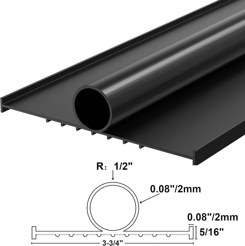 16Ft Garage Door Bottom Seals Threshold Buffering Weatherproof Sealing Rubber gallery