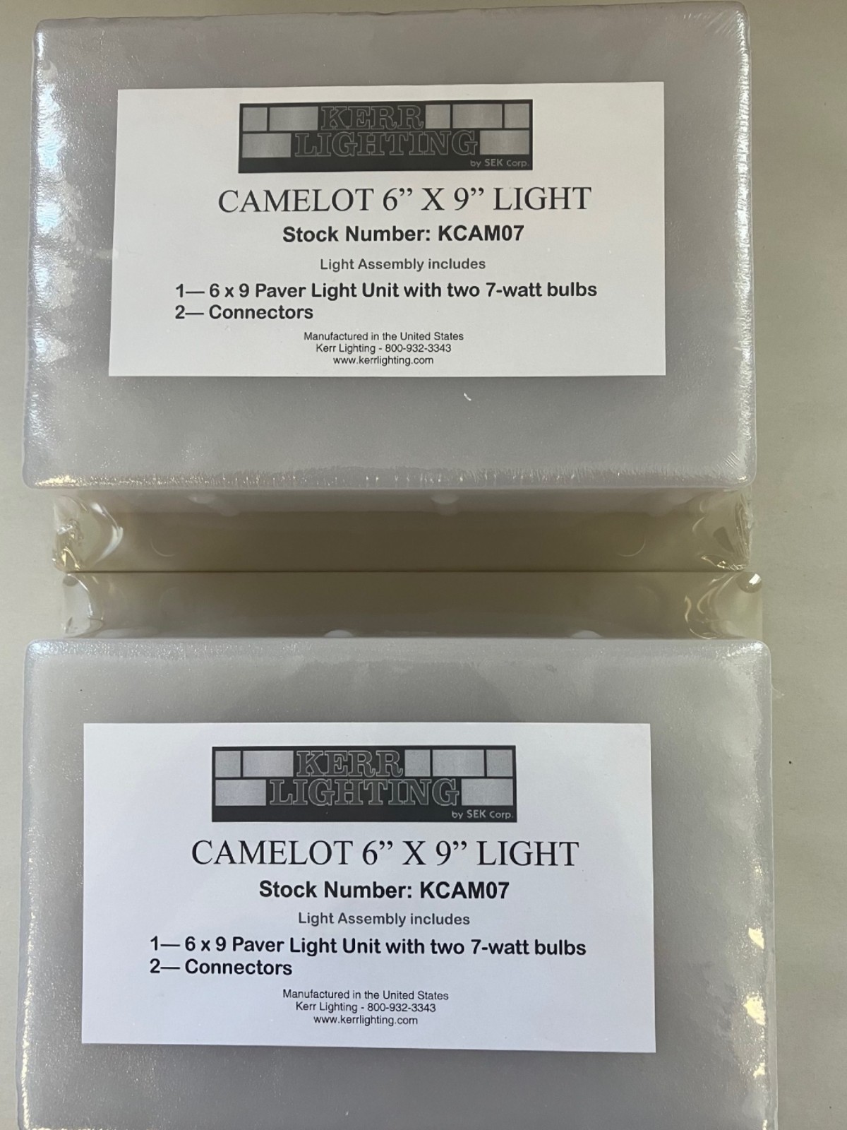 (2-Pack) Kerr Lighting Camelot Paver Light (6" x 9") for Driveways, Patios! gallery