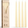 Leor & Lair Taper Candles - 4 Pack - 10" Tall Candlesticks, Unscented, 6+ Hours gallery
