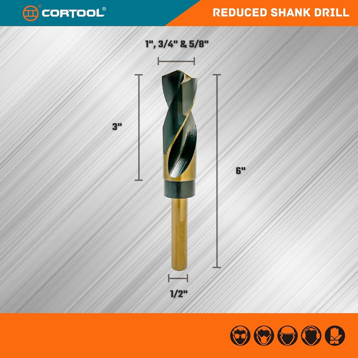 1 Inch Drill Bit | Reduced Shank High Speed Steel | 1" Drill Bit for Metal and S gallery