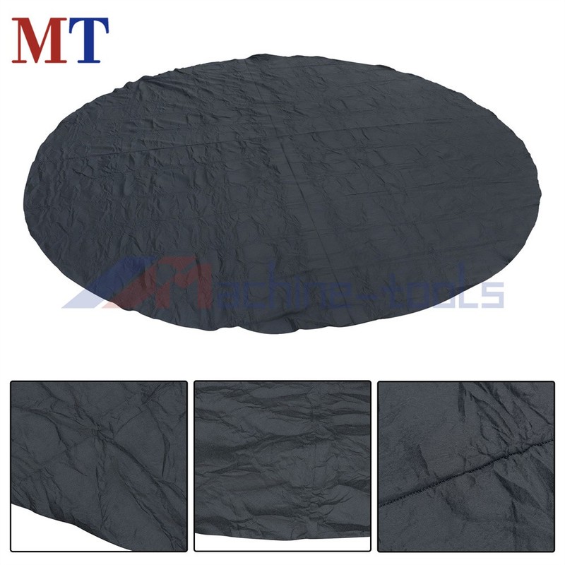 24 ft Black Round Pool Liner Pad for Above Ground Pools Resistant Under Pool Mat gallery