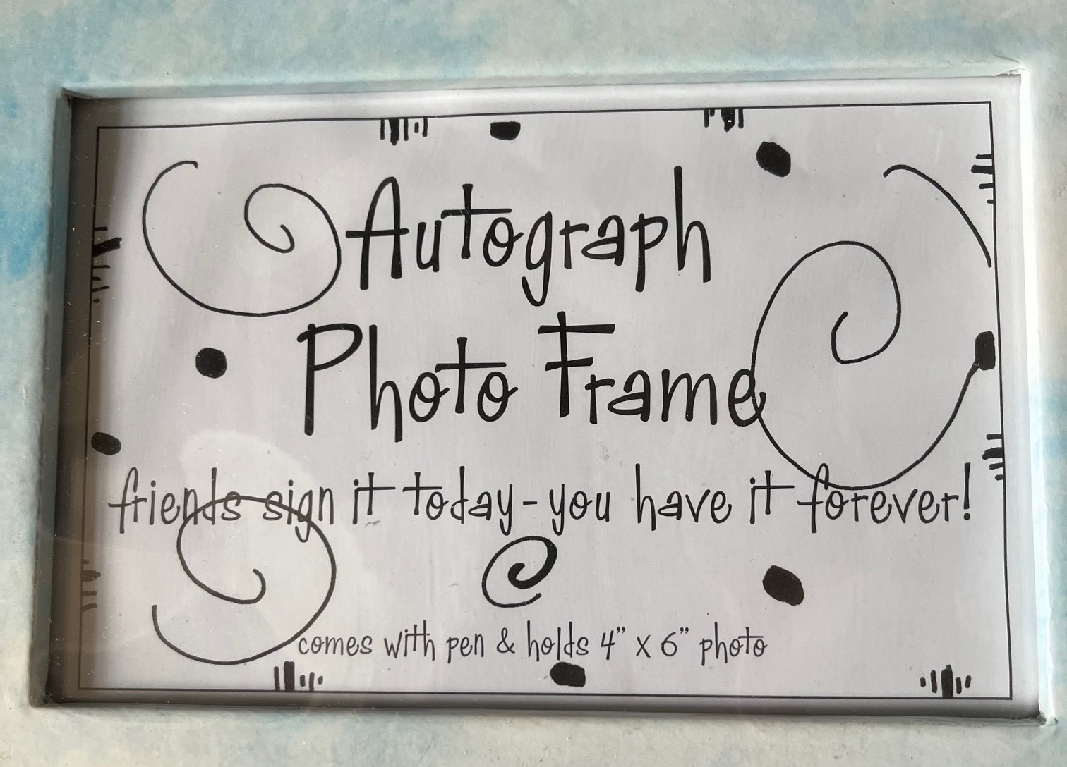 Soccer Autograph Photo Frame w/ Sharpie • Team Coach Gift • Holds 4x6 • New gallery