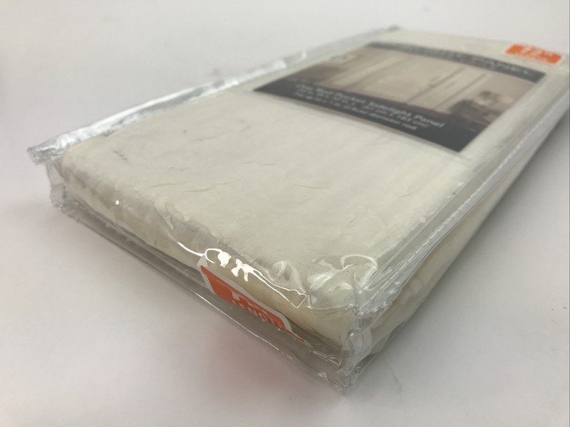 Ogee Sidelight Panel One Rod Pocket Side Panel Ivory 24in. W x 72 in. L New gallery