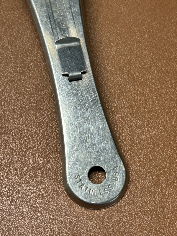 Vintage Bonny Adjustable Measuring Spoon 1 Tbsp 3 Tsp Stainless USA gallery