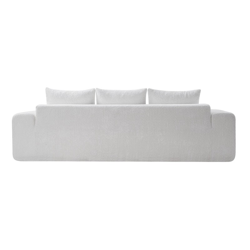 Oversized Curved Front Compressed Sectional Sofa 3-Seat No Assembly Required gallery