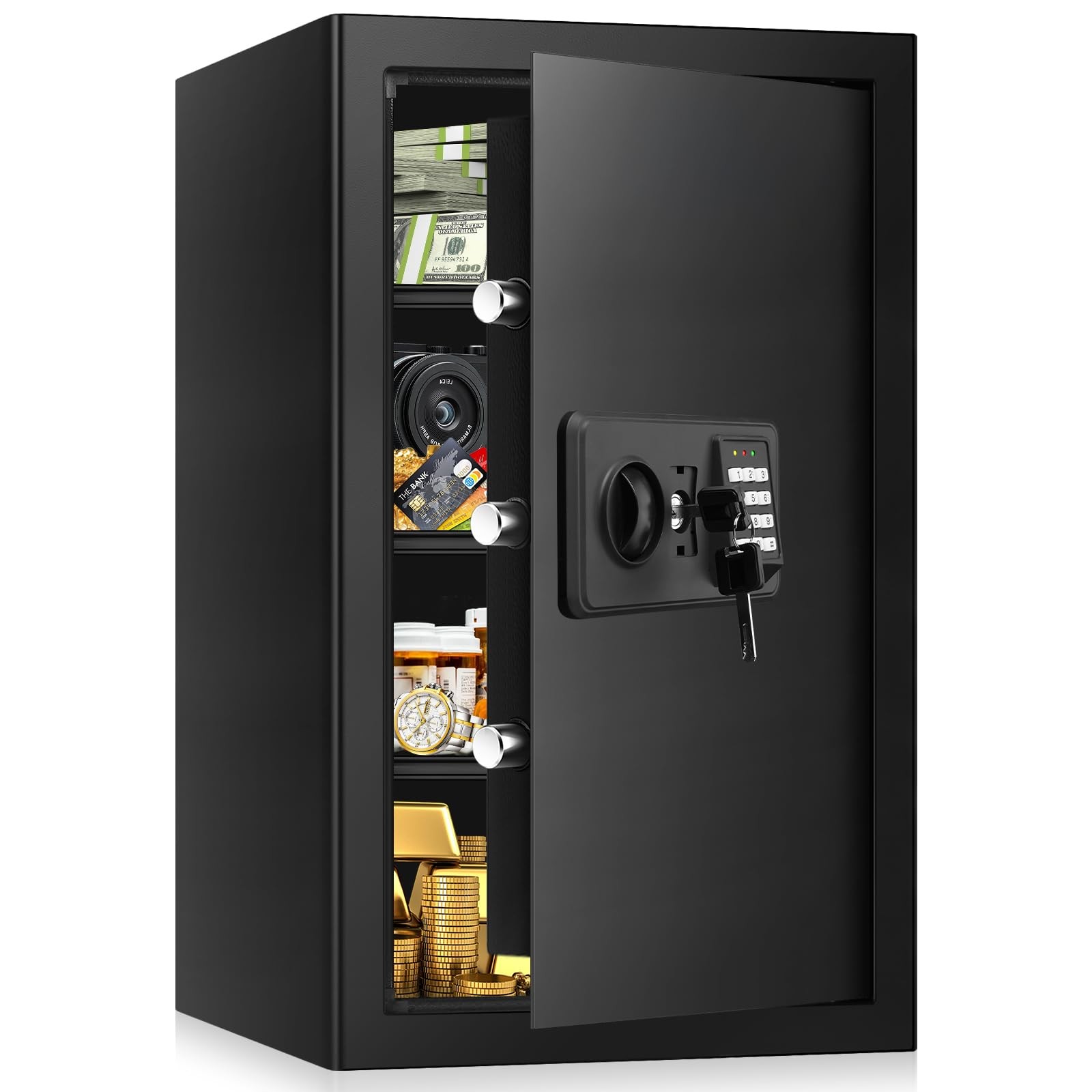 5.2 Cub Large Home Safes Fireproof Wterproof, Anti-theft Fire Safe with Progr.. gallery