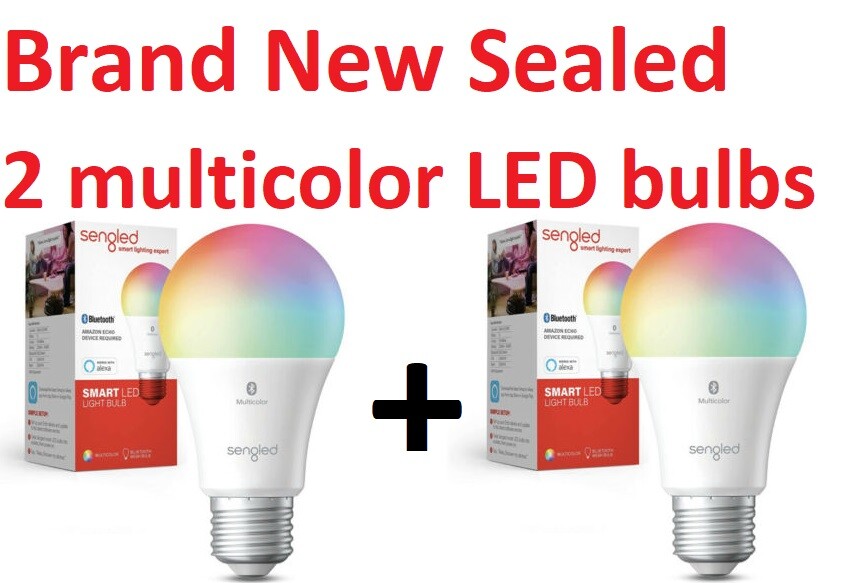 2 x Sengled Multicolor Smart A19 9w LED 60W Bulb Bluetooth Works w/Alexa NEW gallery