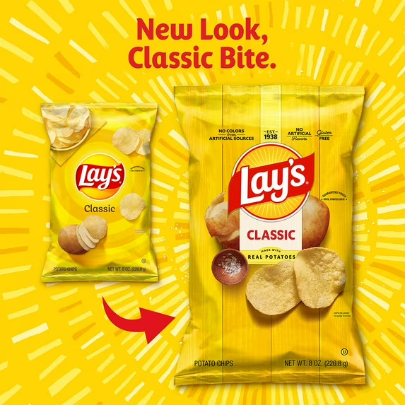 Lay's Classic Potato Snack Chips, 1 oz Bags, 10 Count Multipack gallery