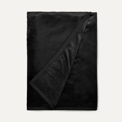 UGG DUFFIELD II THROW BLANKET THICK PLUSH BLACK 50X70 NEW With Tags