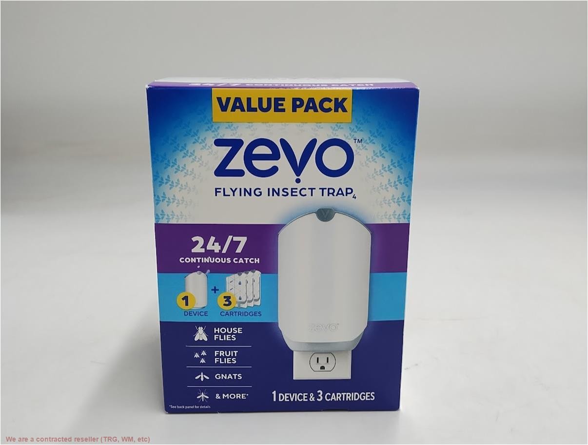 Zevo Flying Insect Indoor Light Fly Trap Starter Kit - 1 Trap + 3 Refills gallery