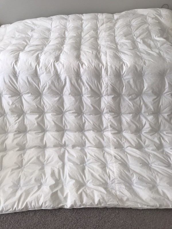 OFELIA DOWN SOFT IVORY COMFORTER SIZE 87in x 87in gallery