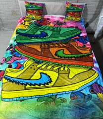 Multicolor Grateful Dead SB Dunks custom Blanket