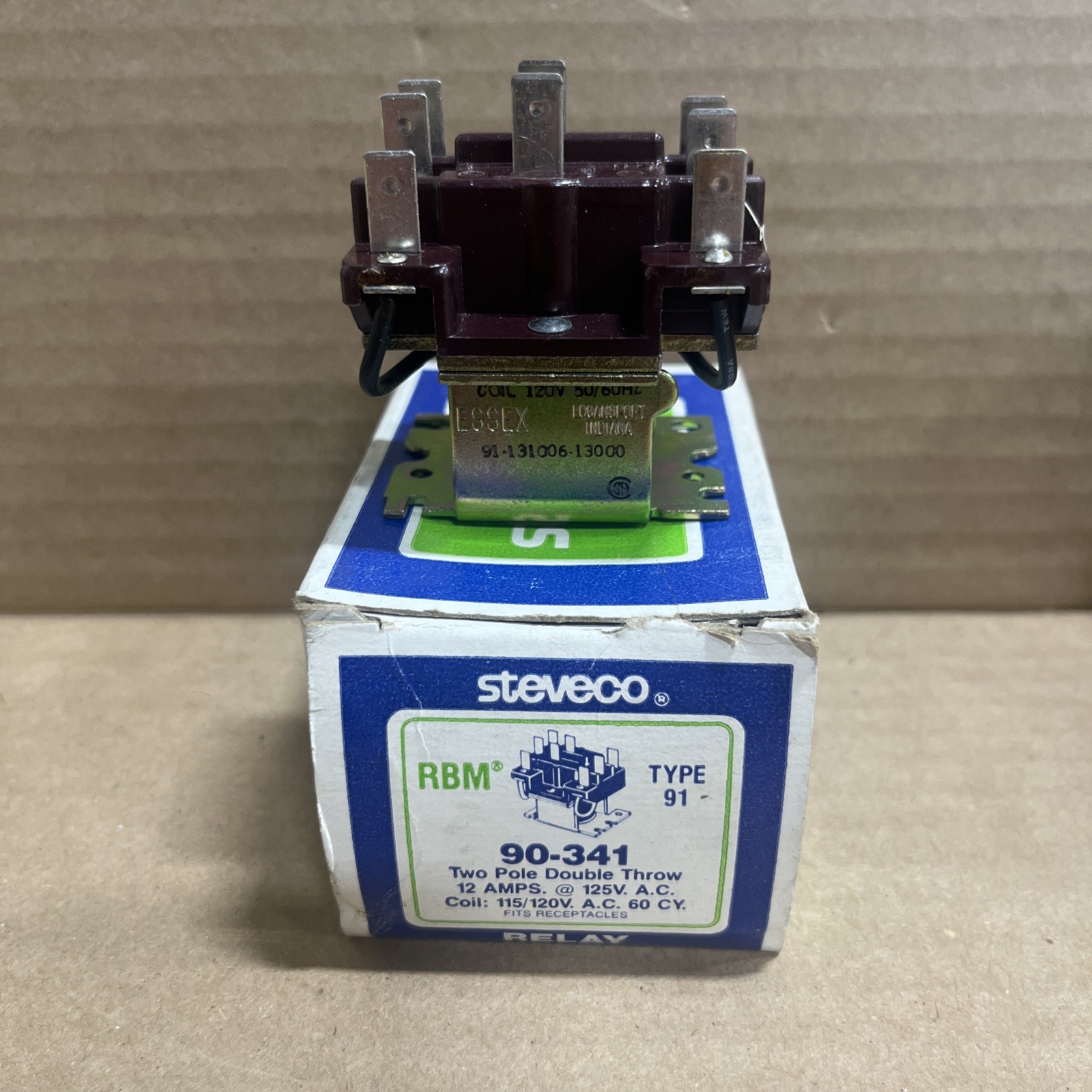 White Rodgers 90-341 Type 91 Relay 2 Pole Double Throw 120VAC - NEW gallery