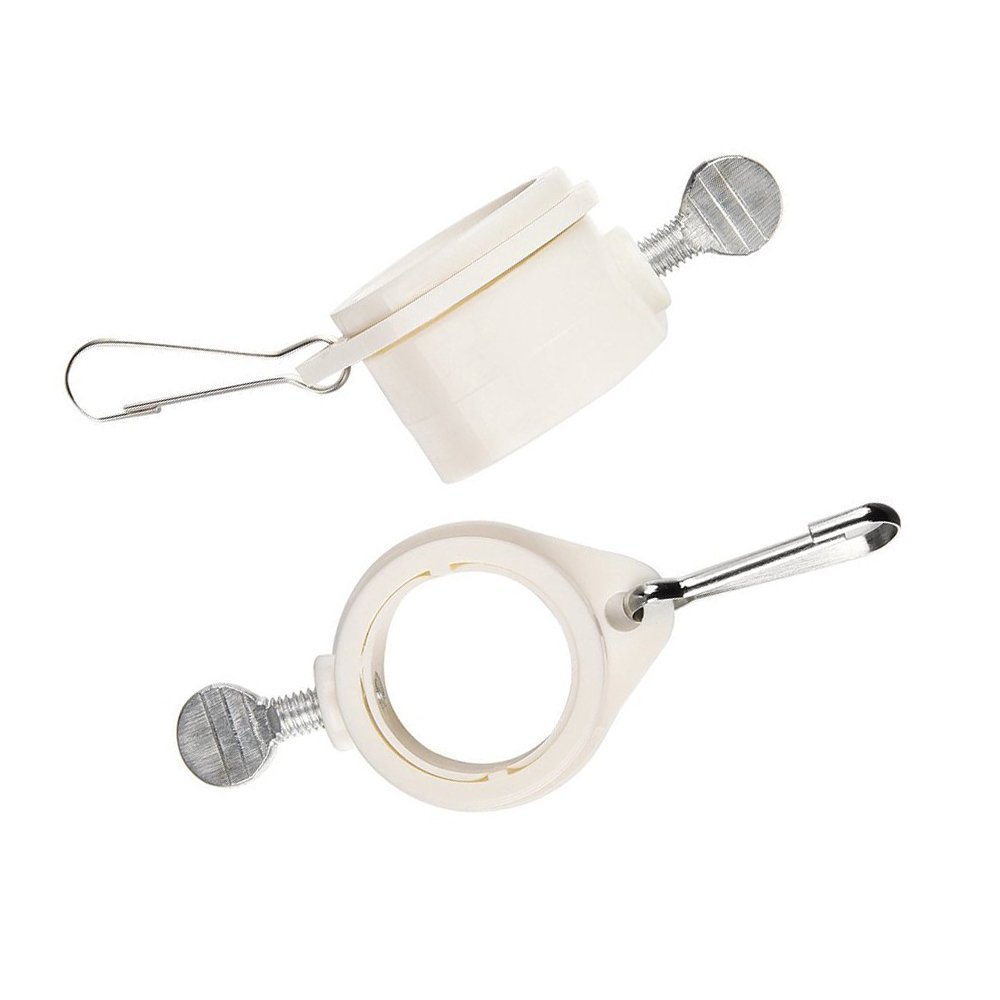 1-Pair-Flag-Pole-Rotating-Mounting-Rings-Kit-Anti-Wrap-Grommet-Clip-Attach 1inch gallery