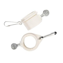 1-Pair-Flag-Pole-Rotating-Mounting-Rings-Kit-Anti-Wrap-Grommet-Clip-Attach 1inch