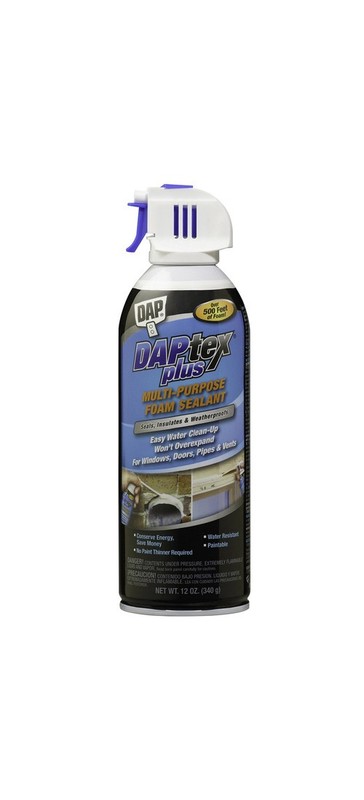 DAP 18836 DAPTEX PLUS MULTI-PURPOSE FOAM SEALANT - 12 OZ White gallery