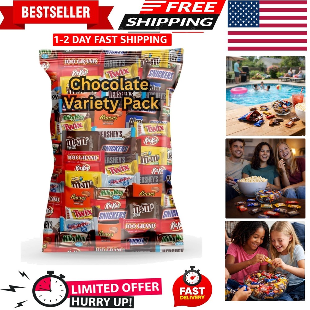 Assorted Chocolate Candy Mix - Individually Wrapped Chocolates - 2lb 2 Lb