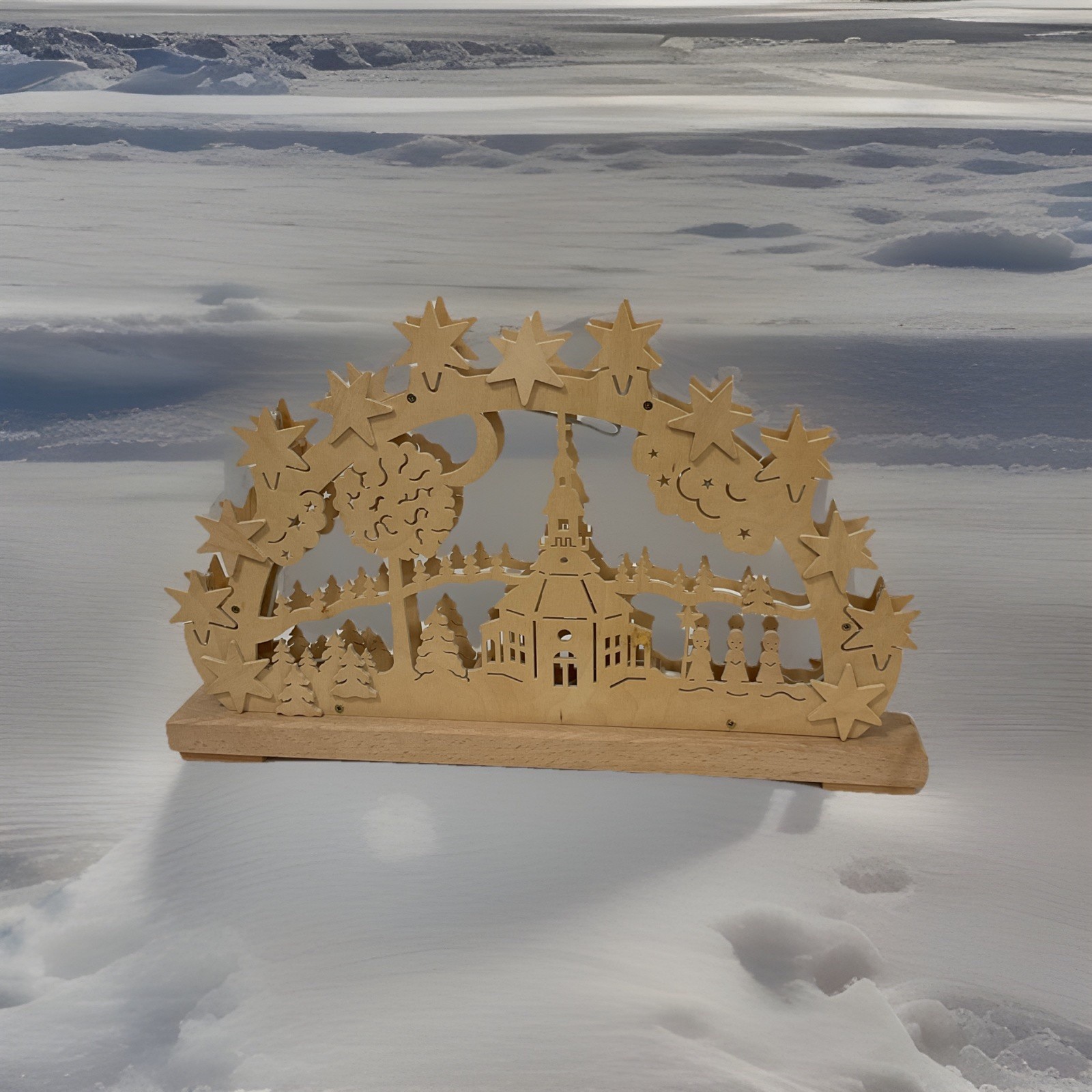 DOPPELSCHWIBBOGEN Germany RATAGS HOLZDESIGN Wood Christmas Arched Church Box gallery