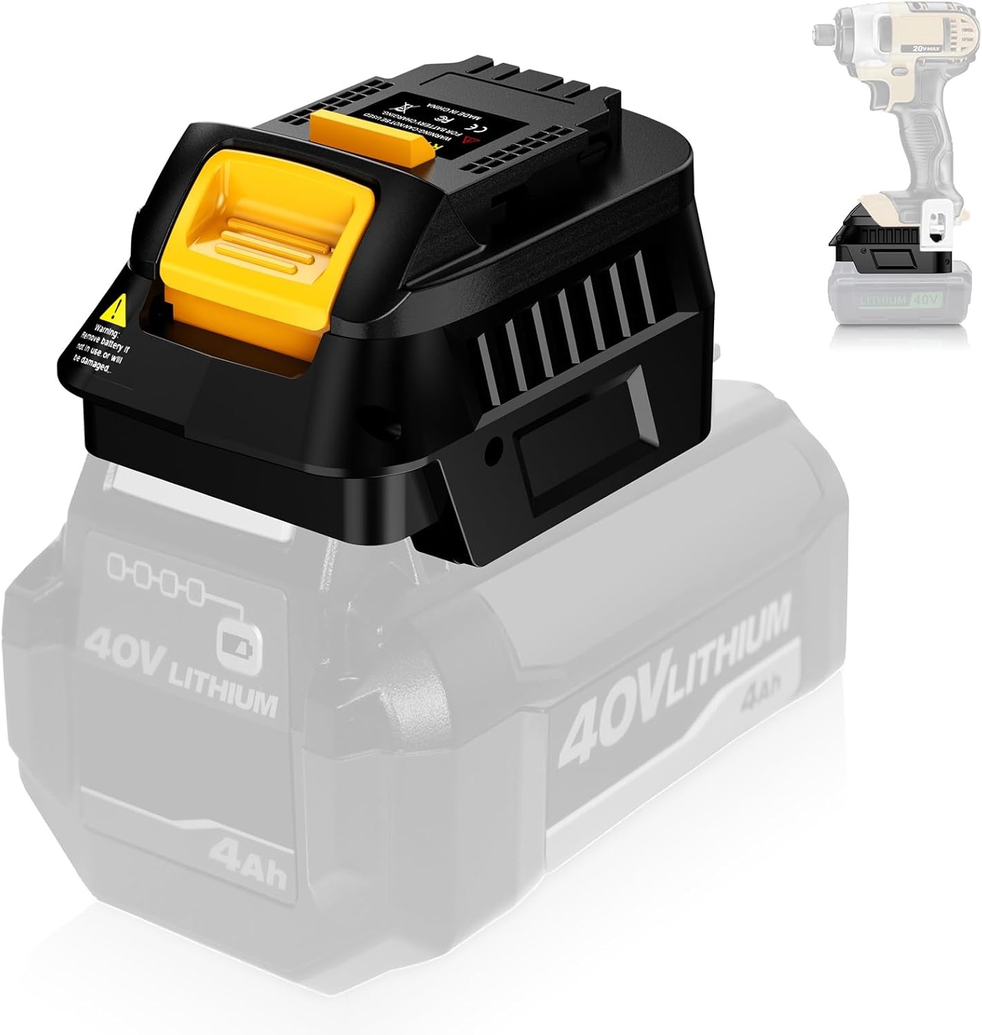 Battery Adapter for Ryobi 40V Battery to for Dewalt 18V 20V Cordless Power Tool gallery