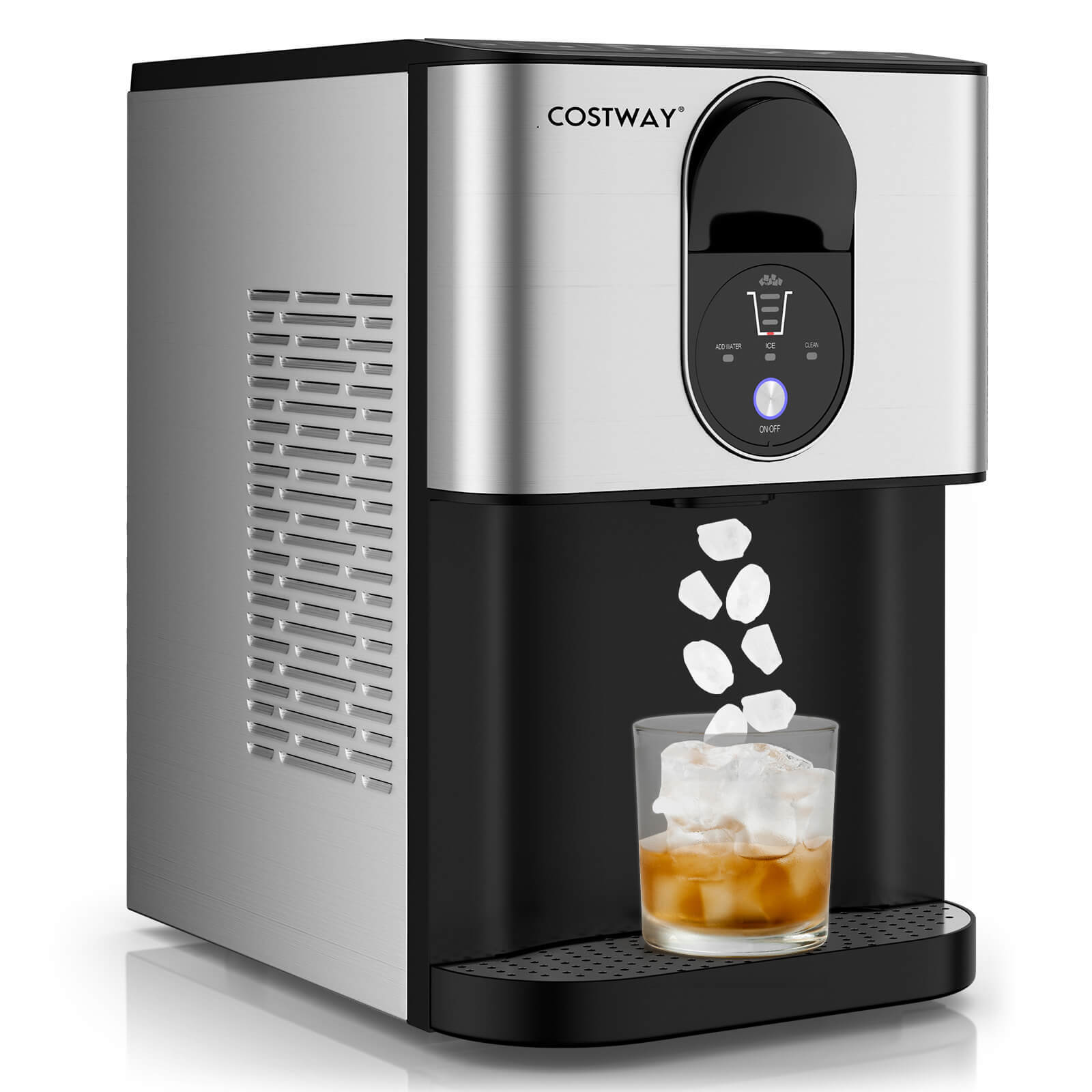 Self Dispensing Nugget Ice Maker Countertop with Soft Chewable Pellet Ice Cubes gallery