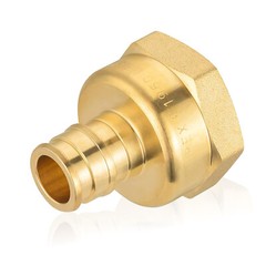 EFIELD 5 to100 Pack Pex A 1/2″ x 3/4″ Female NPT Adapter Expansion Brass Fitting